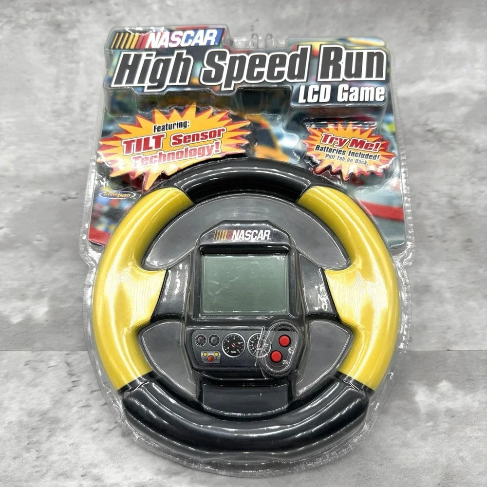 Nascar High Speed Run LCD Handheld Electronic Game Tilt Sensor Steering 2005