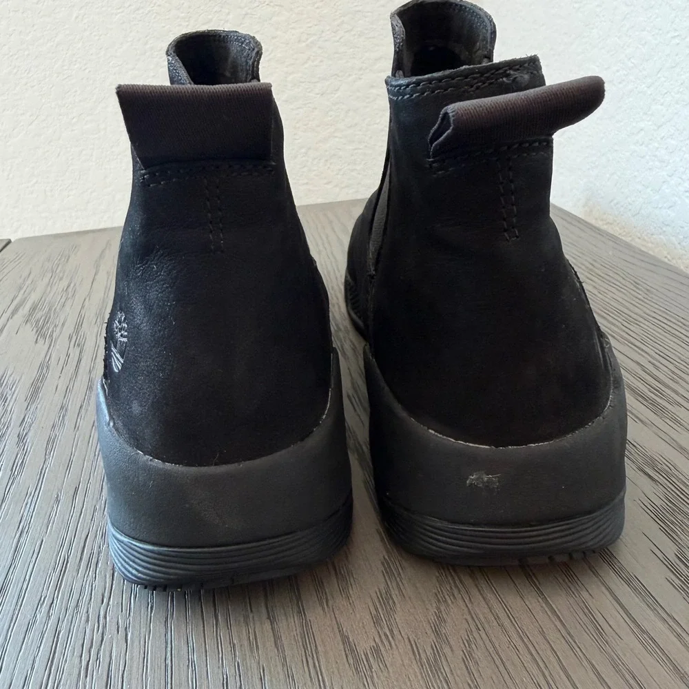 Timberland Kiri Up Chelsea Boots Black Leather A1UN2 Mens 7.5 Womens 9‎