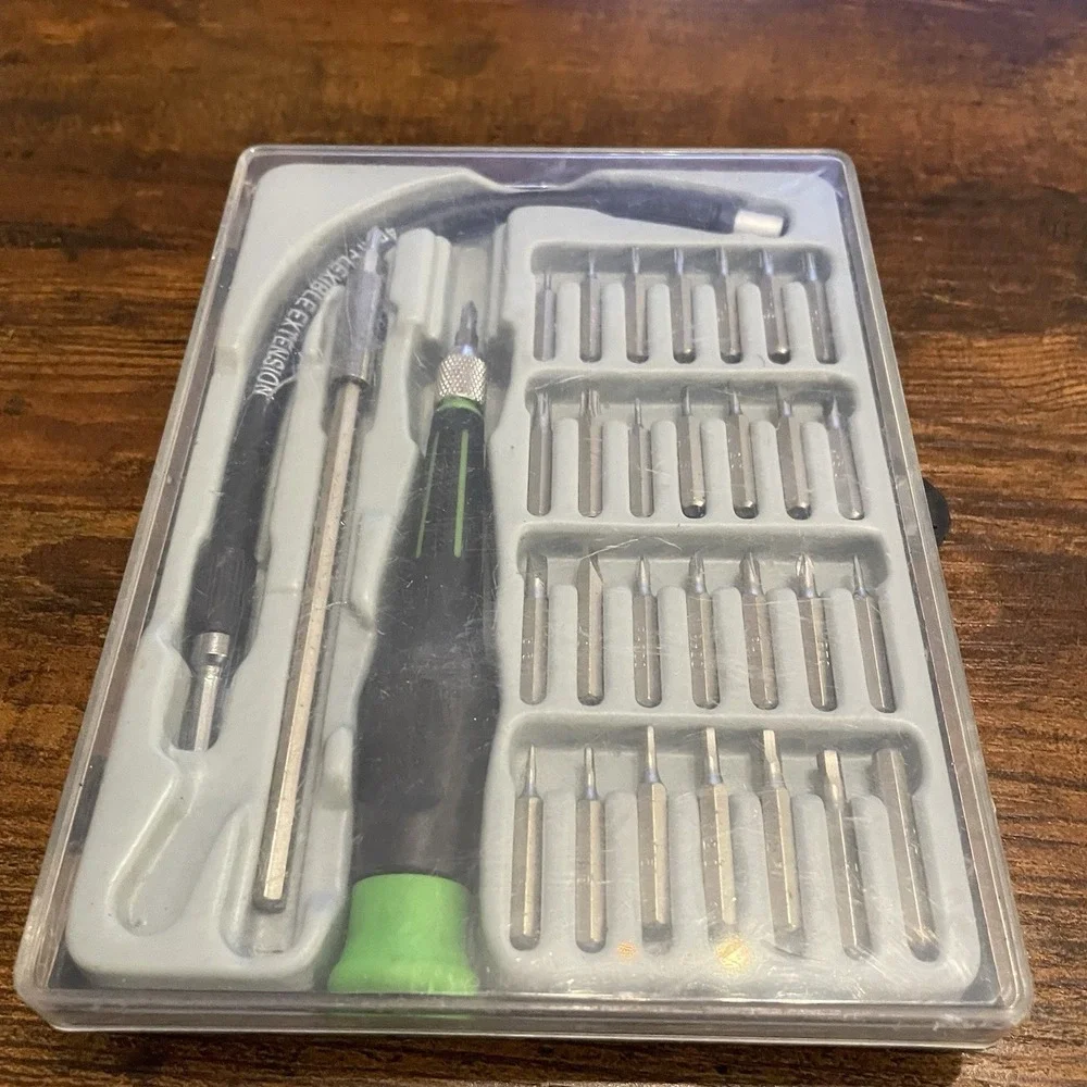 ✅Pittsburgh Precision 34 Pc Flexible Screwdriver Bit Set Case 93916 #️⃣0152