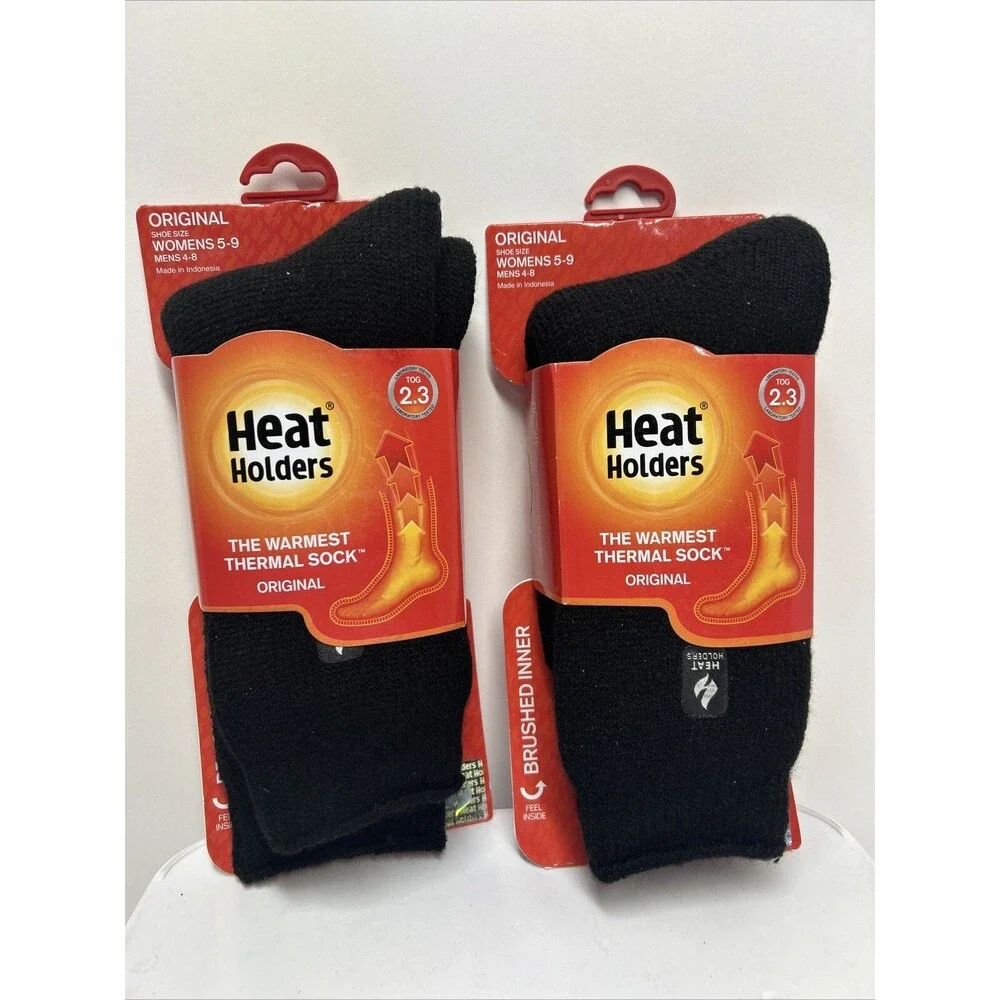 LOT OF 2 - BRAND NEW - Grabber‎ Women's Size 5-9 Heat Holder Socks