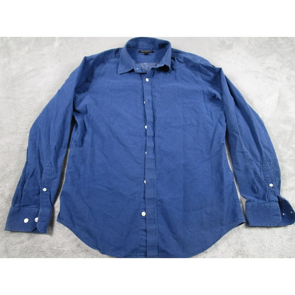 Banana Republic Shirt‎ Mens Medium Blue Button Down Long Sleeve Preppy