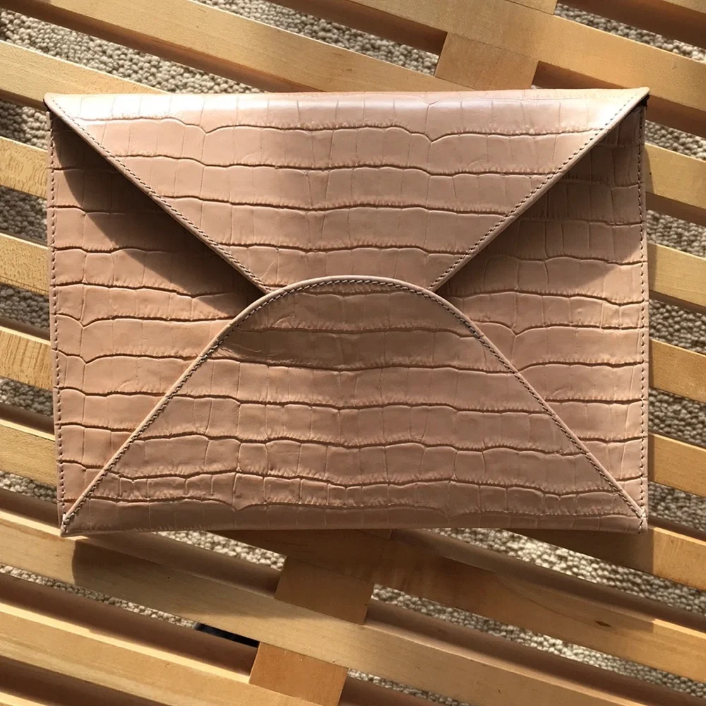 Sezane nude crocodile