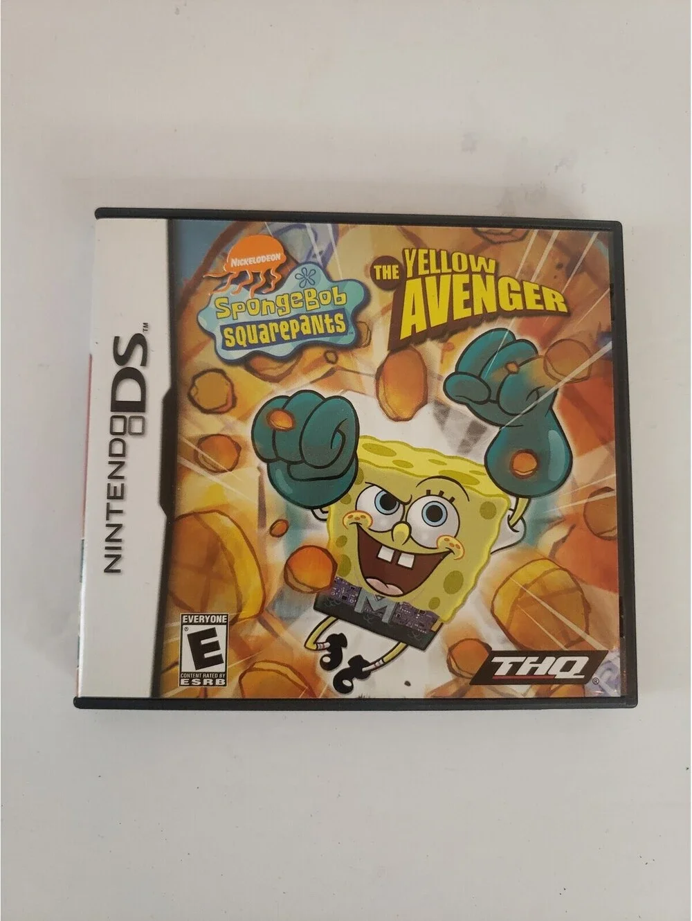 Nintendo DS Spongebob Squarepants The Yellow Avenger Empty Case & Manual 2004
