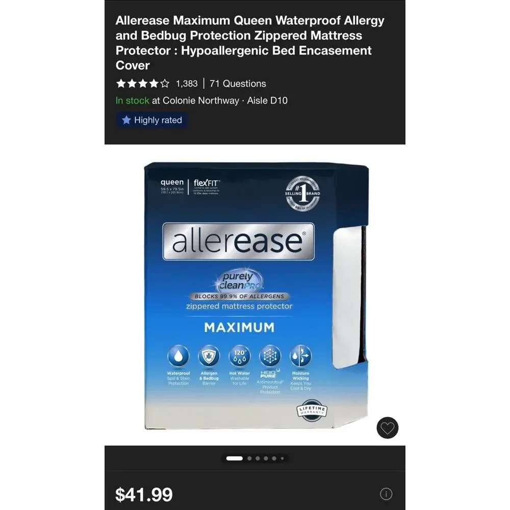 Allerease open box