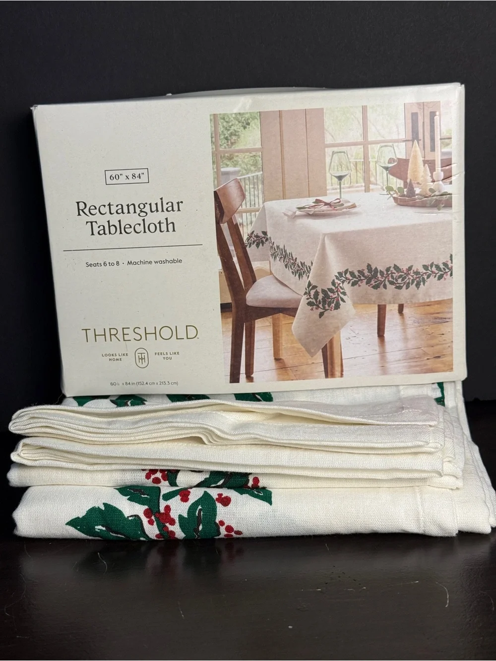 Threshold festive white