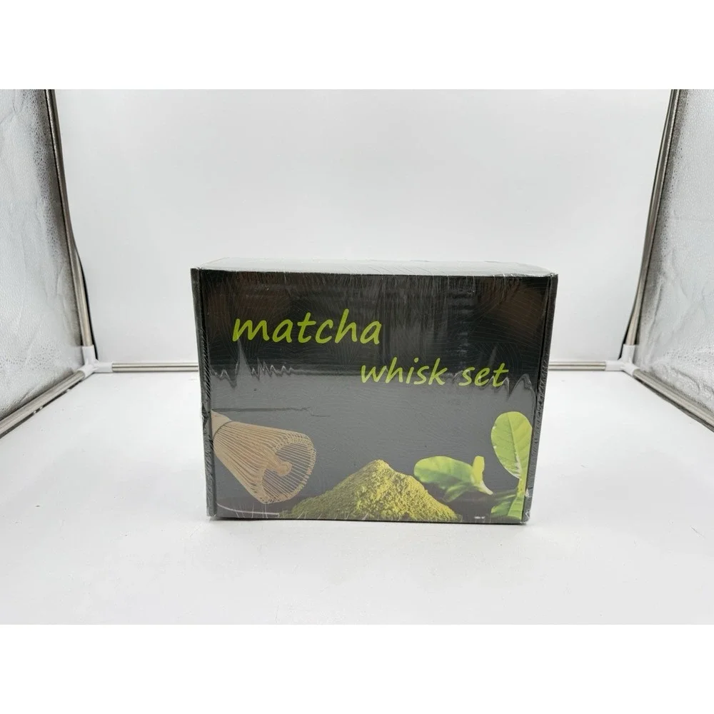 Matcha Whisk Set with Bowl, Bamboo Whisk, Scoop, Sifter, matcha‎