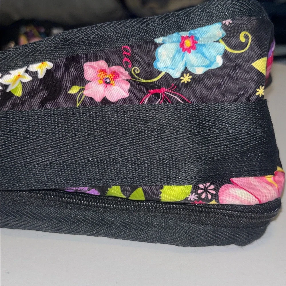 LeSportsac Black Floral Hobo Bag