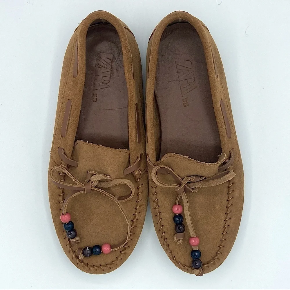 Zara suede moccasins