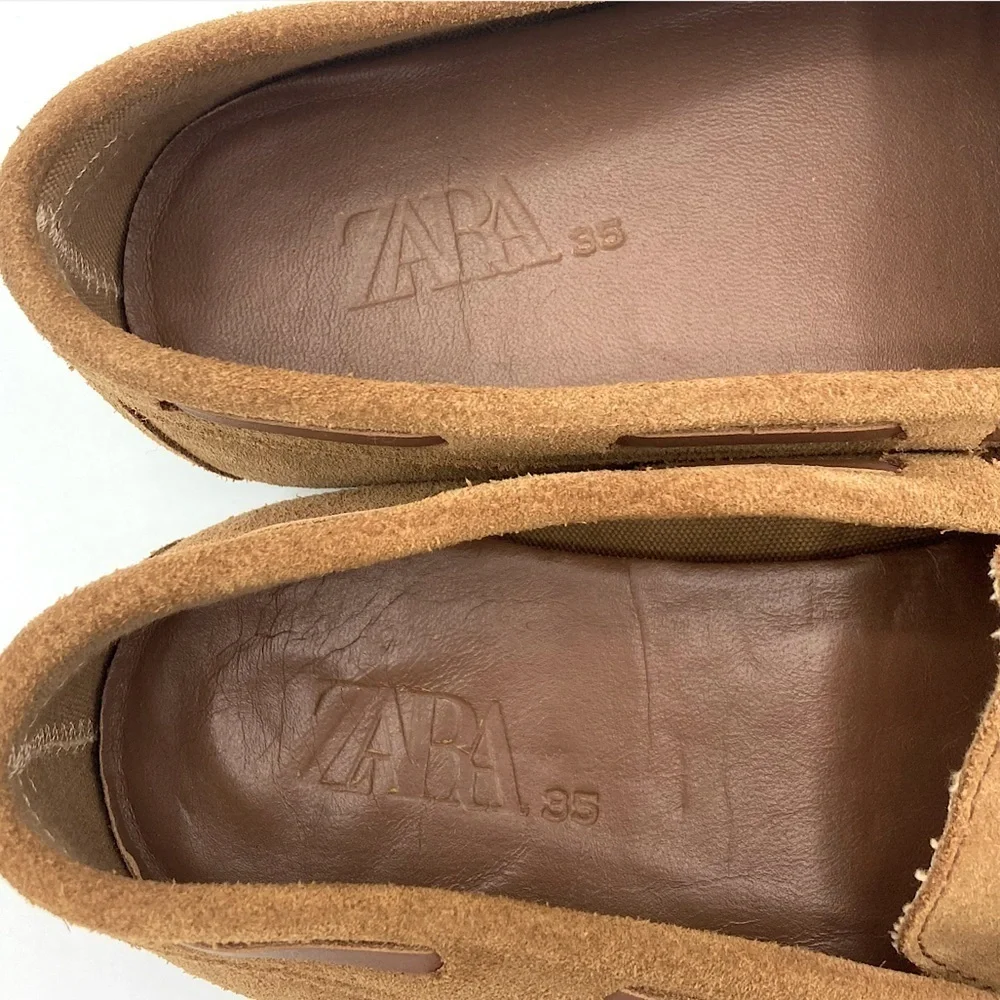 Zara suede moccasins