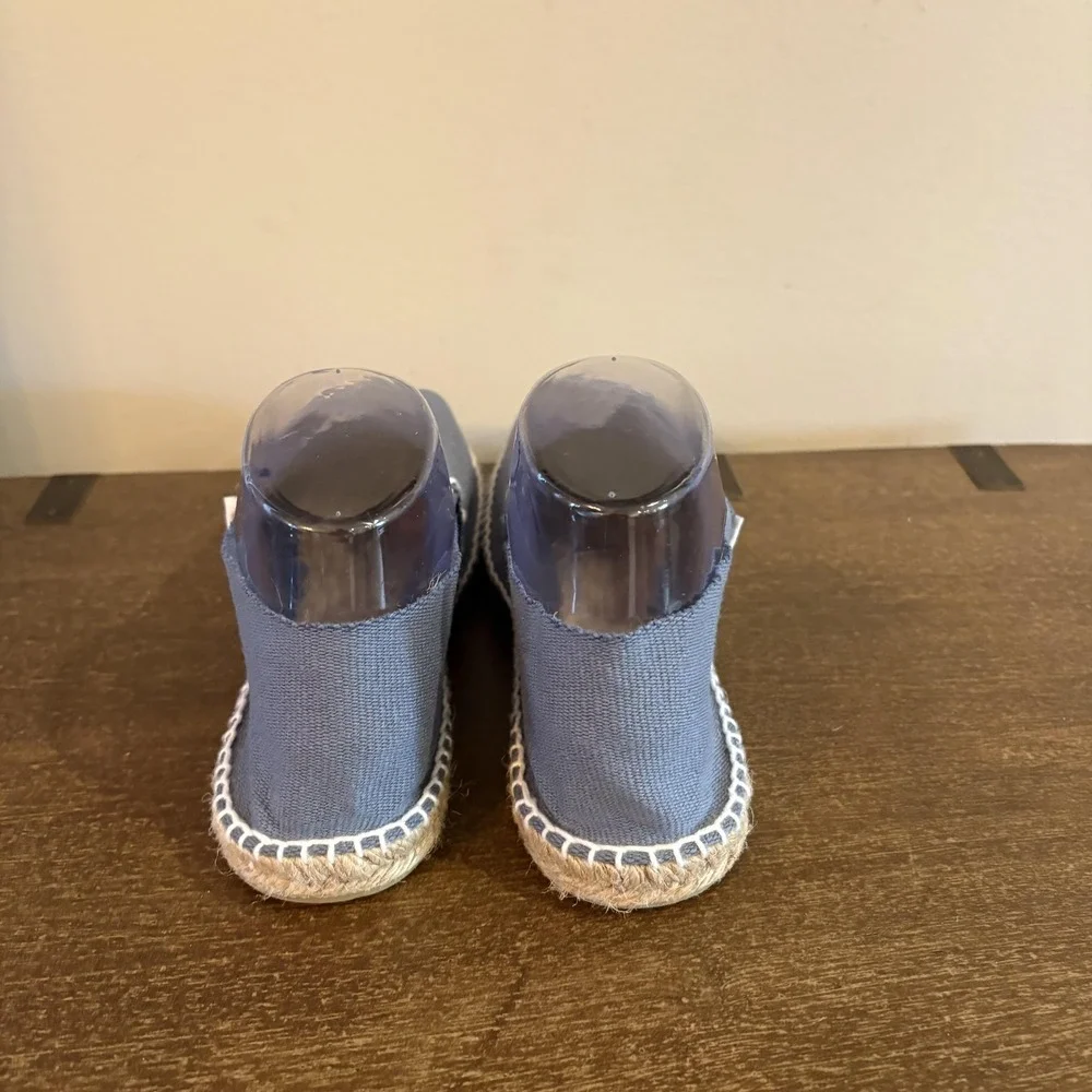 Alpargatus Shoes Womens Size 7.5 Blue Canvas Espadrille‎ Slip On Flats Spain