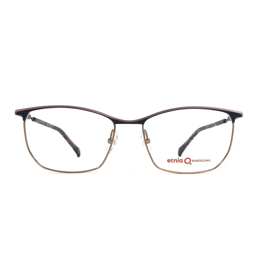 Etnia Barcelona Eyeglasses Frames UME PUDB Purple Dark Blue Rectangle 56-17-142
