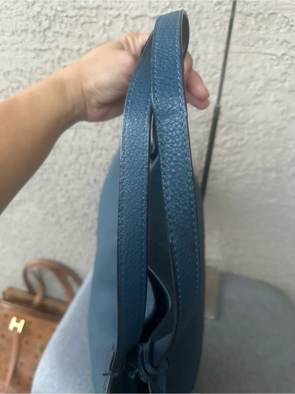 Tory Burch pebbled leather