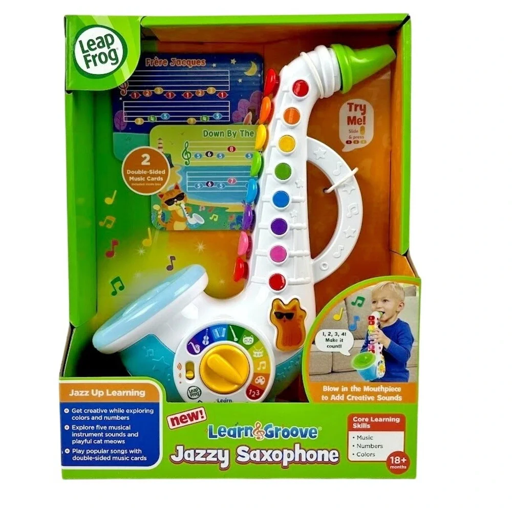 LeapFrog Learn & Groove Jazzy Saxophone with Accessories, Baby and‎ Toddler Toys