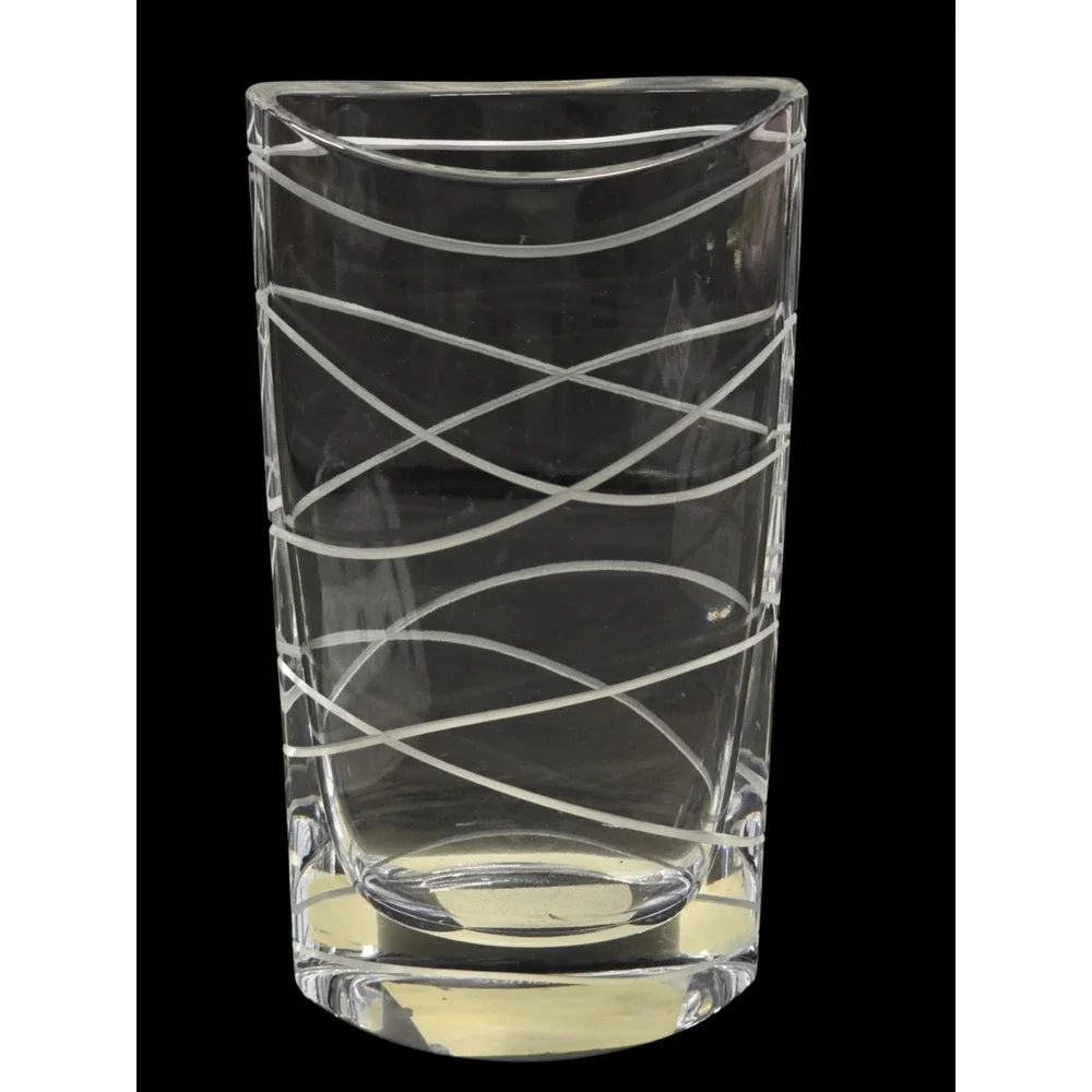 Karim Rashid Nambe Crystal‎ Pocket Vase LARGE 8