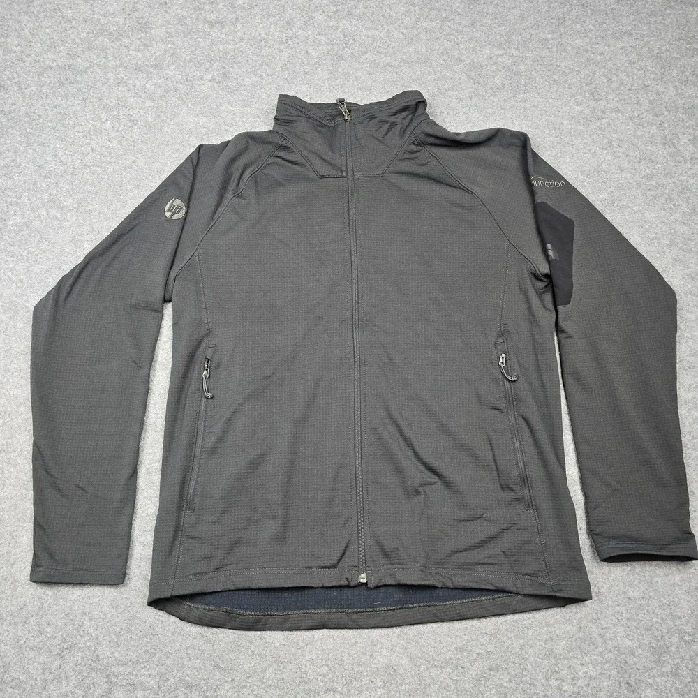 The North Face‎ Jacket Mens XL Gray Softshell Full Zip HP Connection Logo