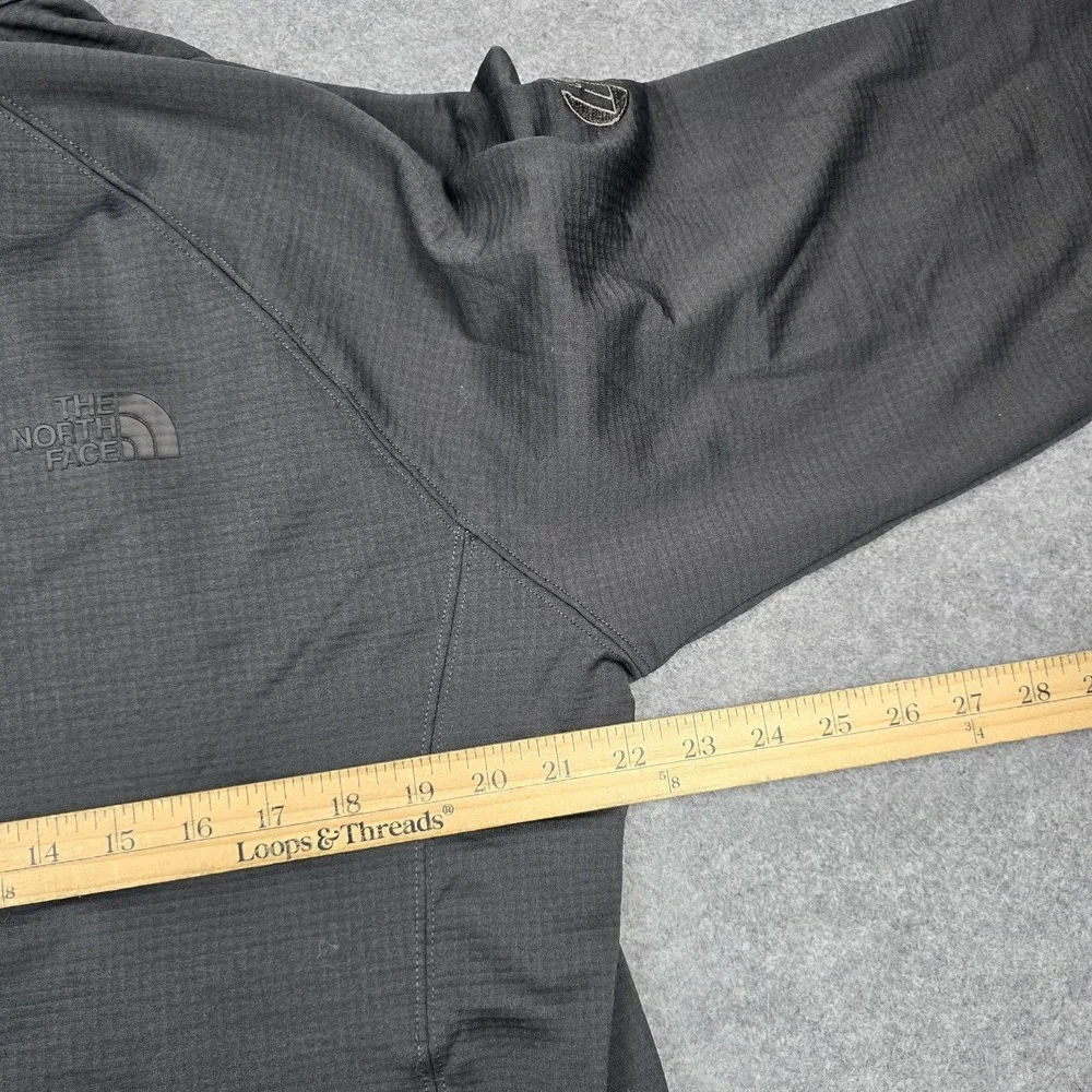 The North Face‎ Jacket Mens XL Gray Softshell Full Zip HP Connection Logo