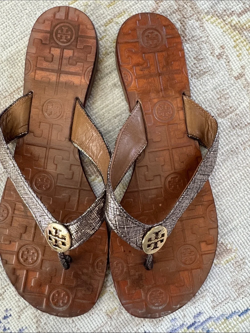 Tory Burch metallic gold
