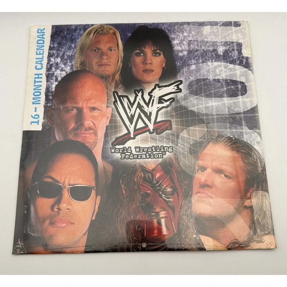 New‎ 2001 WWF World Wrestling Federation 16 Month Wall Calendar Attitude Era