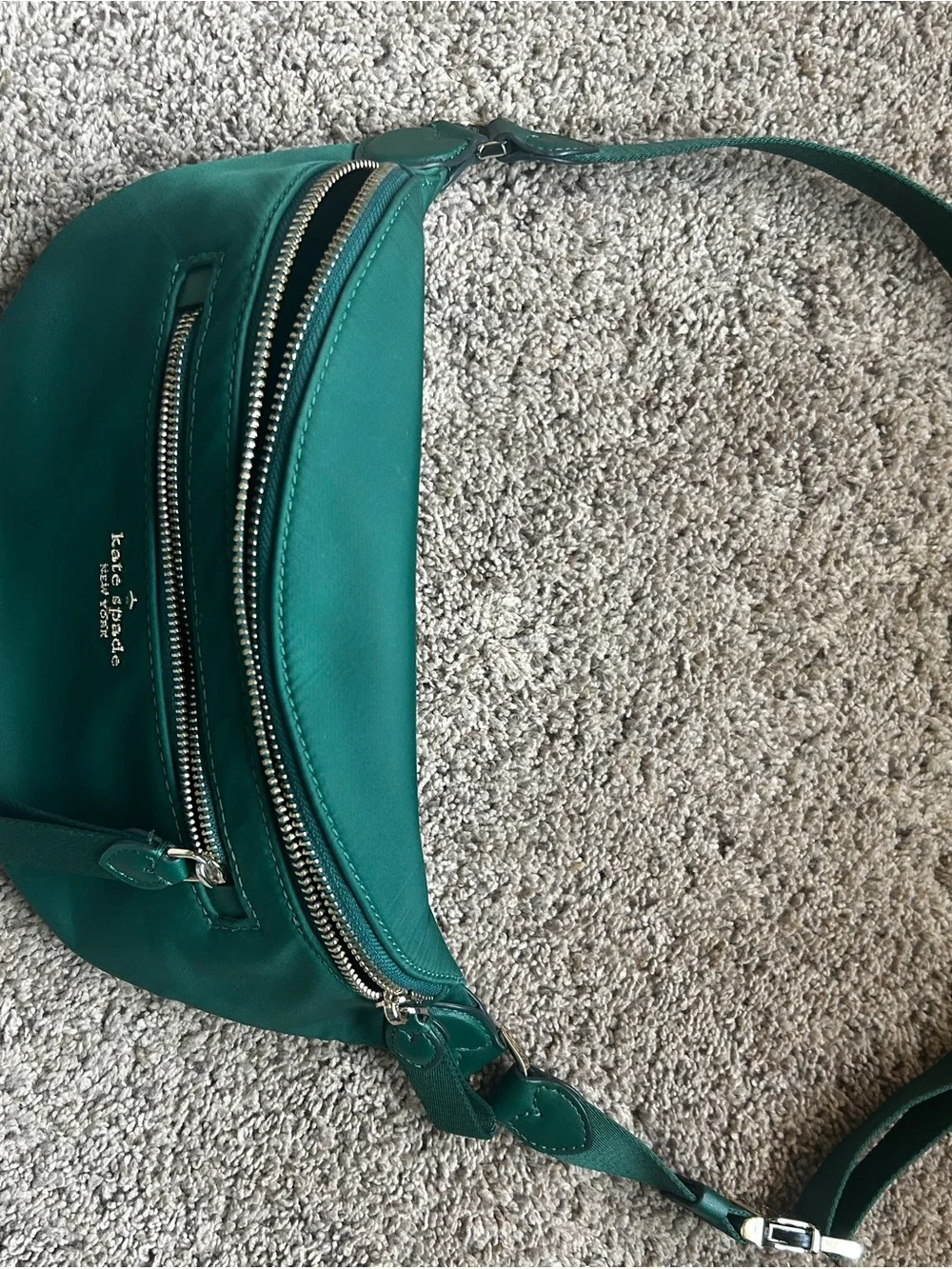 kate spade Green Leather Crossbody Belt Bag