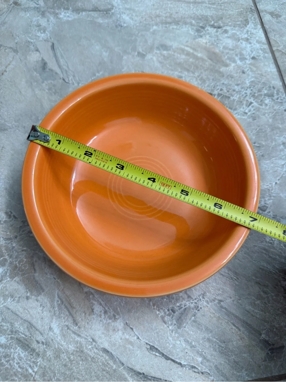Fiestaware Tangerine Orange Classic Rim Cereal Bowl