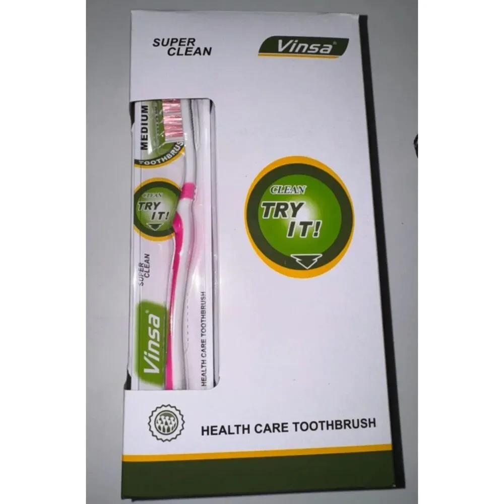 Toothbrushes Vinsa 3 Boxes of 12 (Total 36 Toothbrushes)