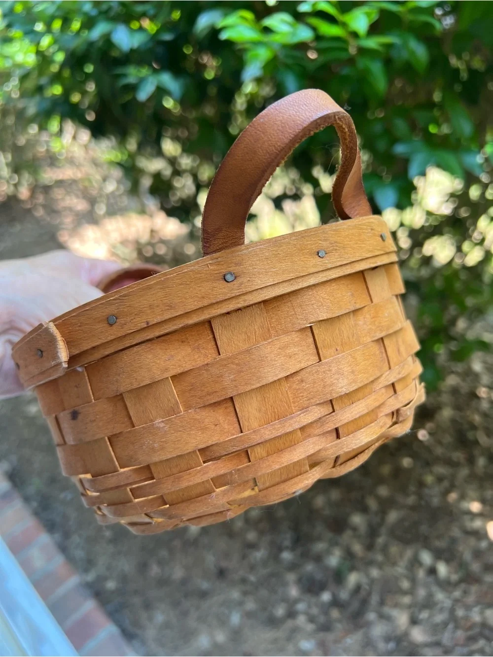 Longaberger round basket