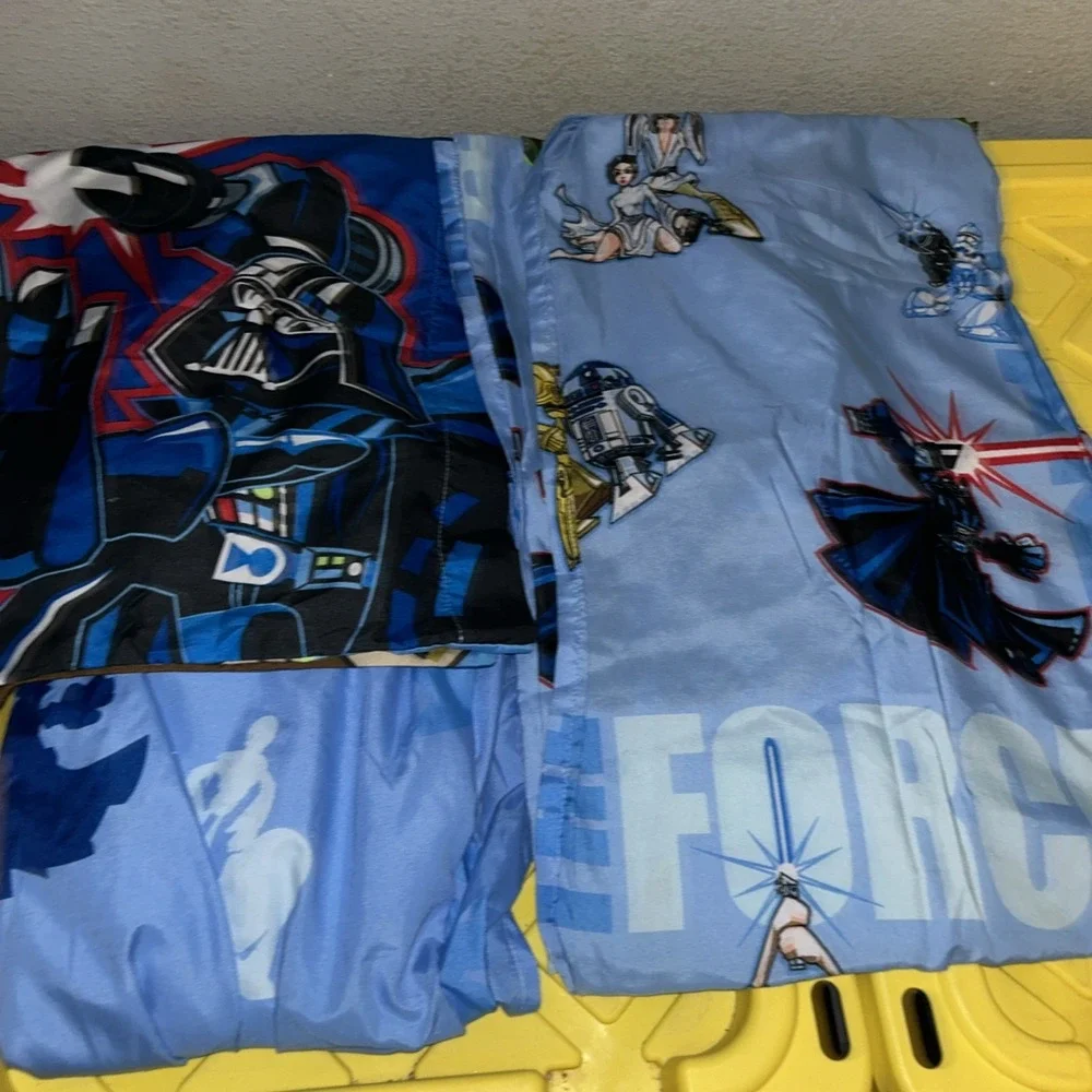 Star Wars The Force Twin‎ Sheets & Pillow Case Yoda Luke Leia Darth Vader