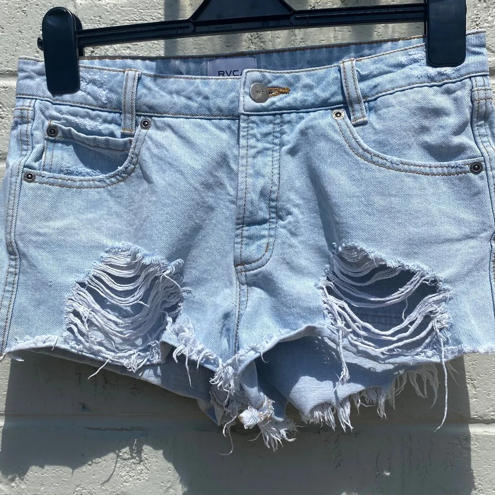 RVCA denim distressed
