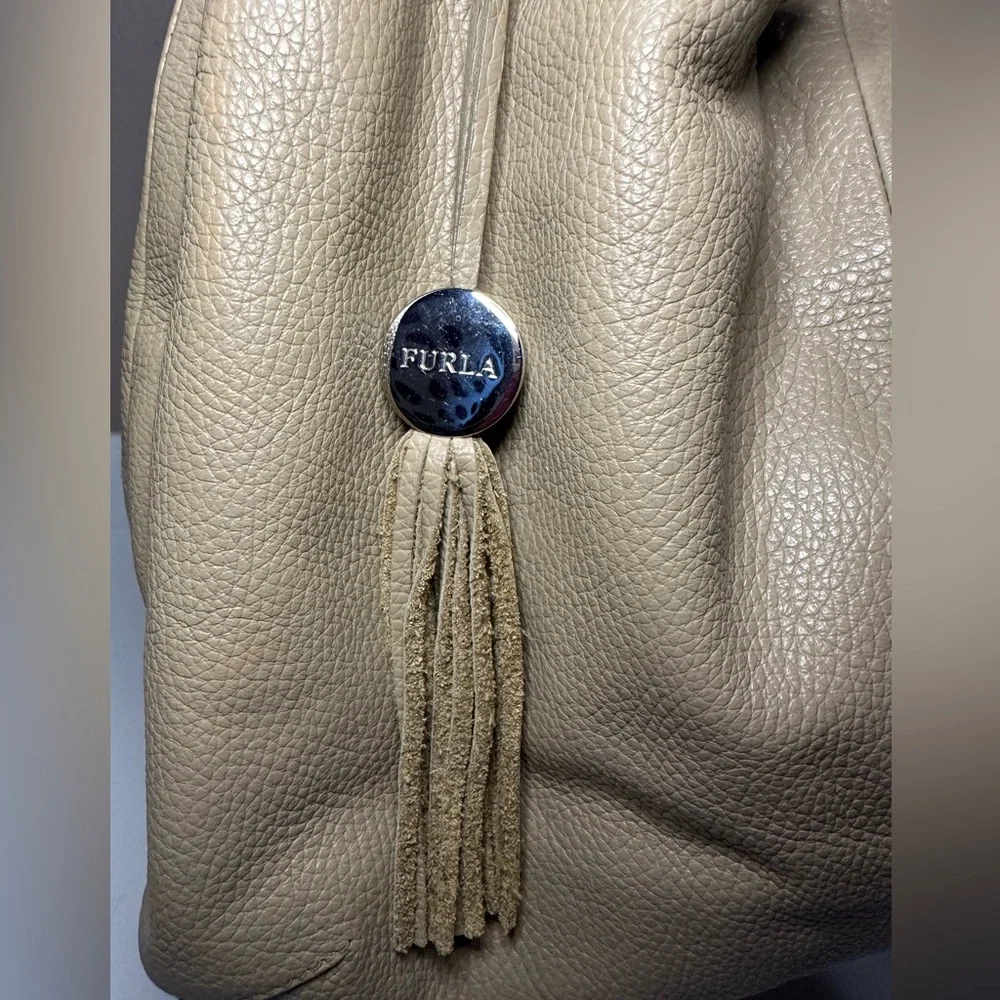 Furla pebbled leather