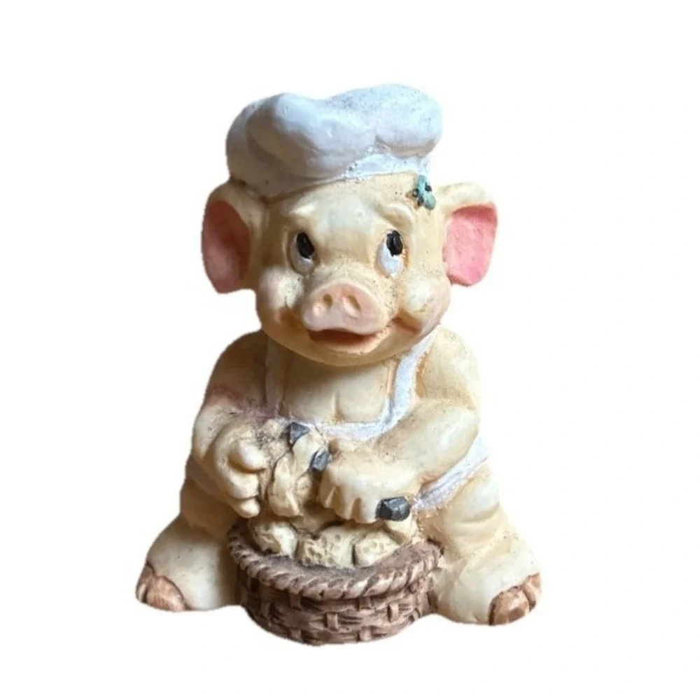 Vintage Pig‎ Chef Baker Figurine 2