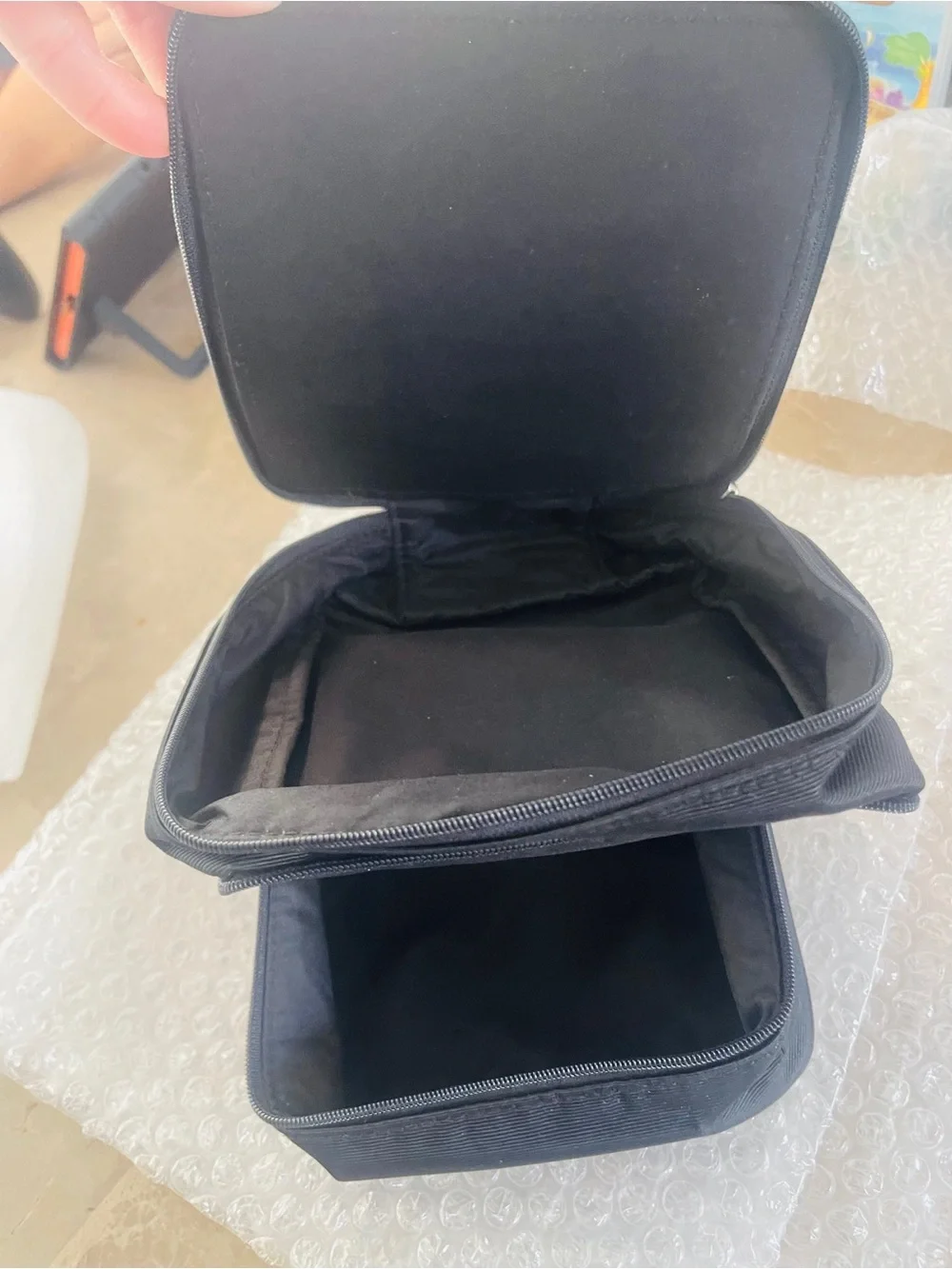 N/A black fabric