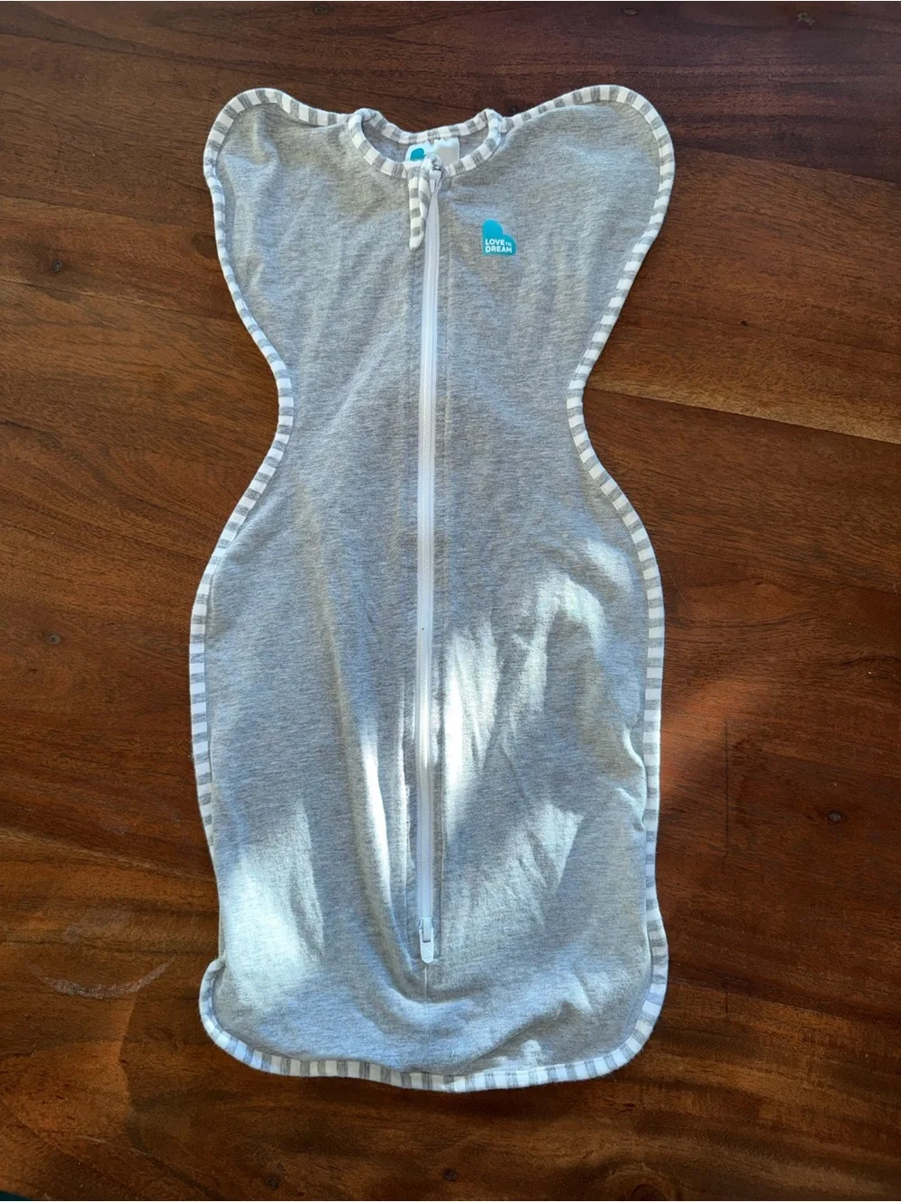 Love to‎ Dream Gray Swaddle Sleep Sack with Front Zipper
