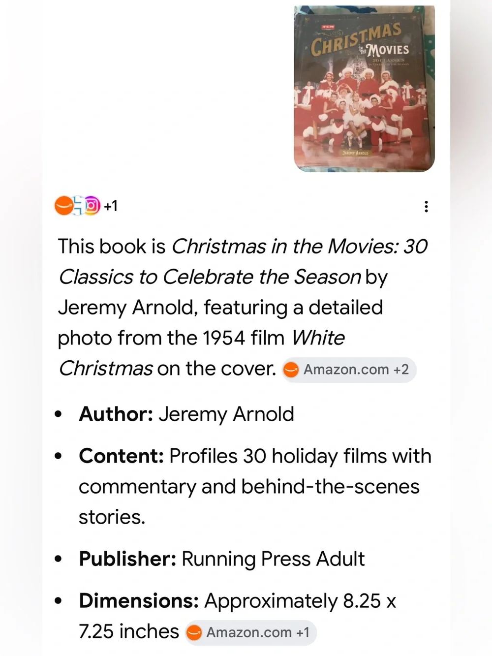 TCM Turner Classic book & movies scenes festive red