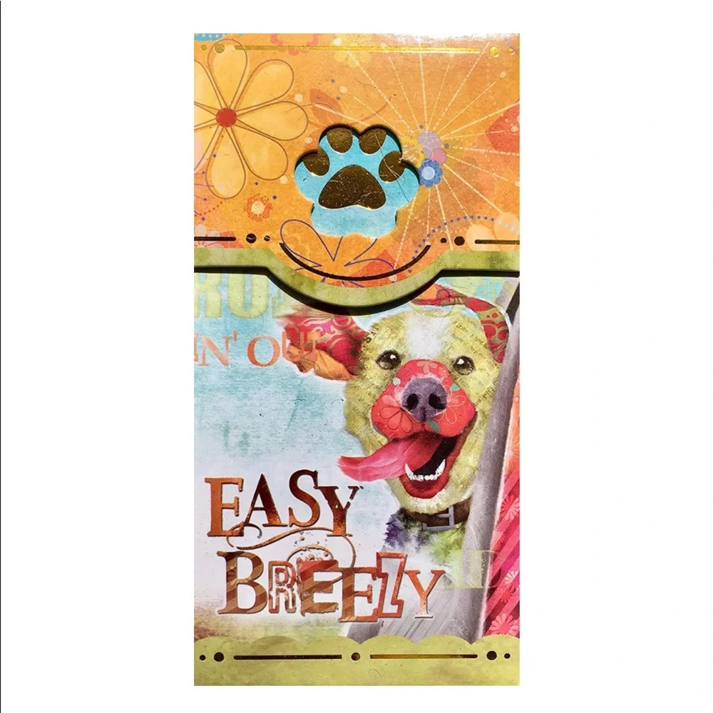 Good Dog by Connie Haley Whimsical Window Pocket Notepad ~ Easy Breezy