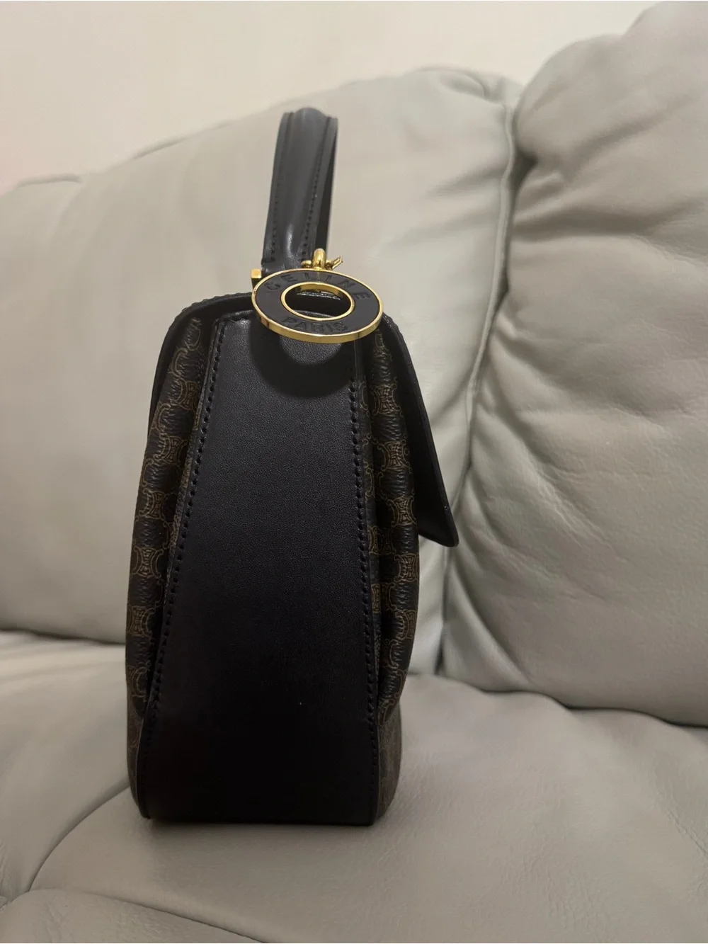 Celine structured satchel