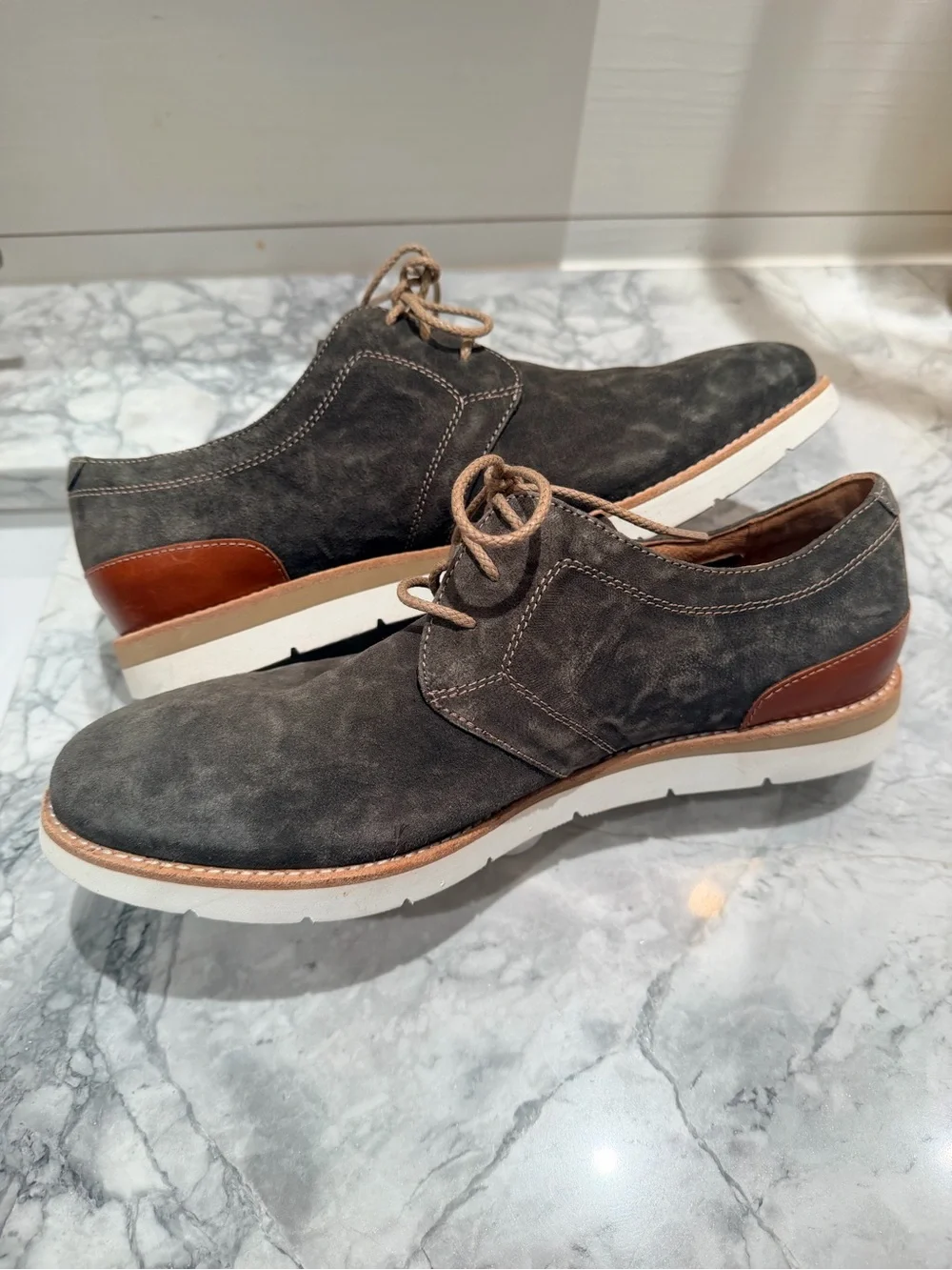 Johnston & Murphy suede upper
