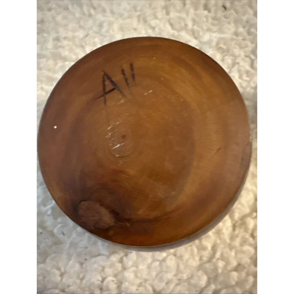 Vintage Hand-Carved Wooden Trinket Box
