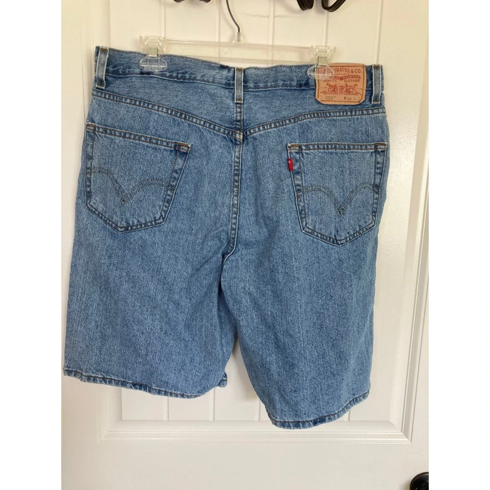 VTG Levis 550 Relaxed Fit Denim Shorts Mens 36 Blue Medium Wash Vintage 5-Pocket