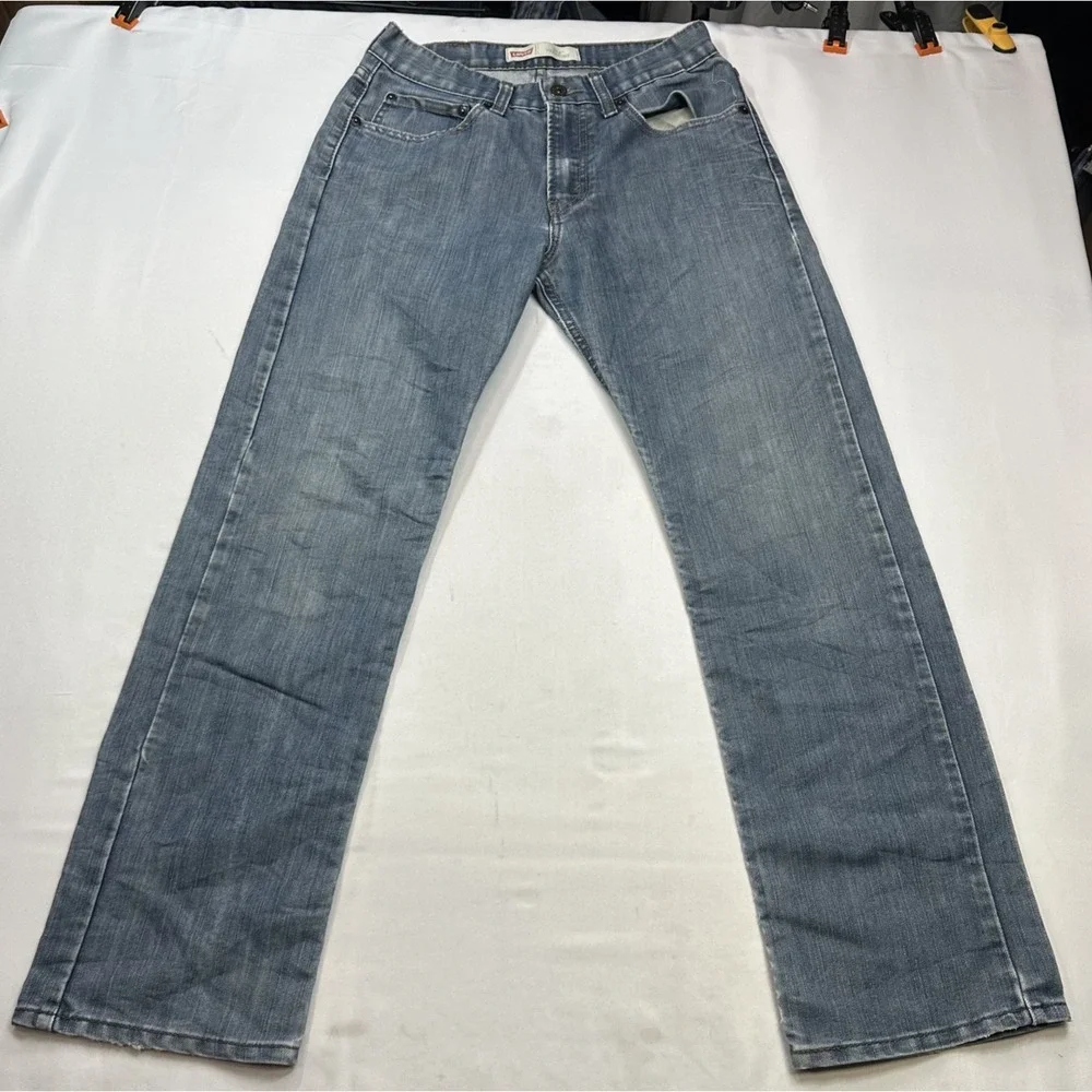 Levi's 514 Men's‎ Straight Fit Jeans Casual Work Wear Classic Blue Denim 28x28