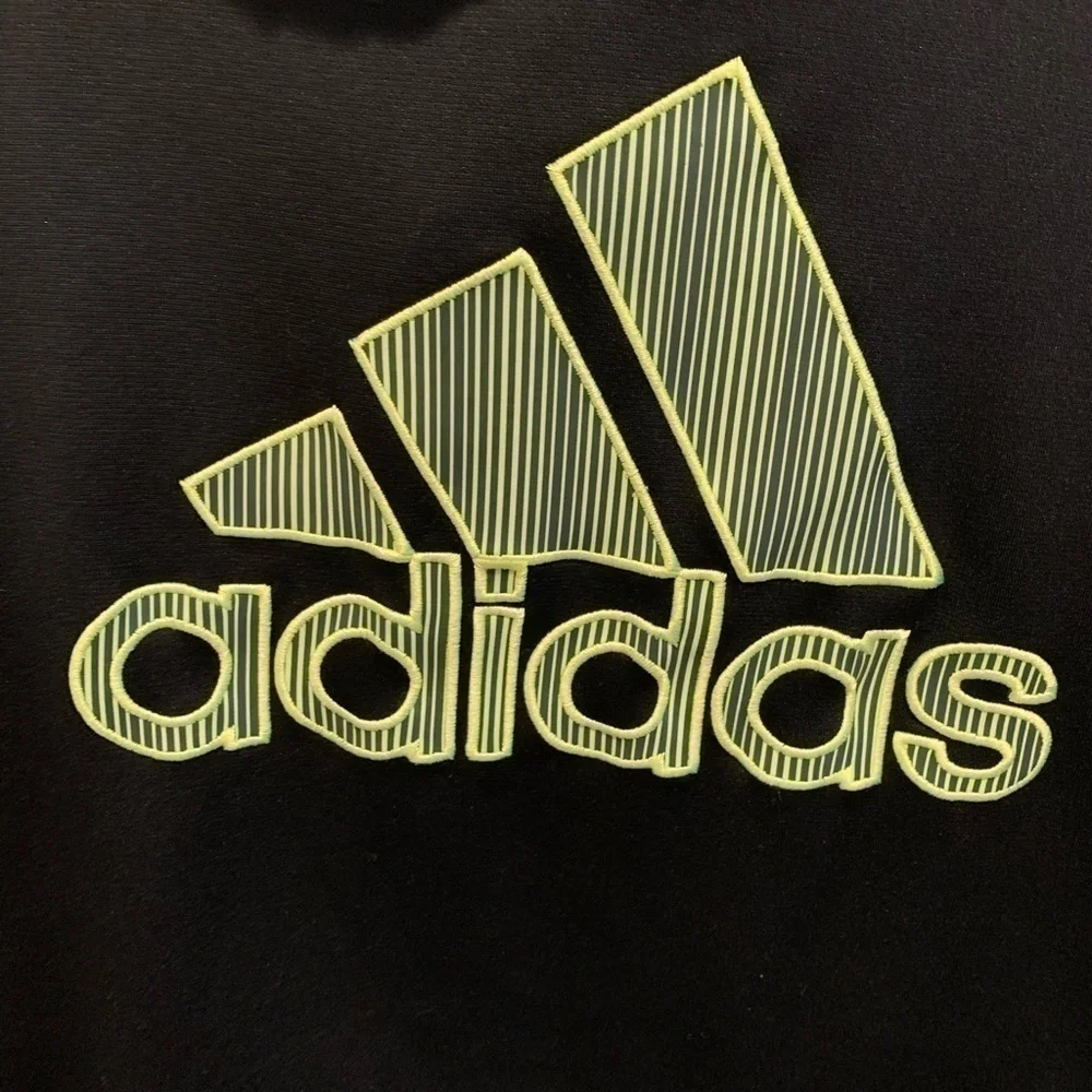 Adidas Black Hoodie EUCBlackw/Bright yellow detail​​​​​​​​​​​​​​​​​​​​