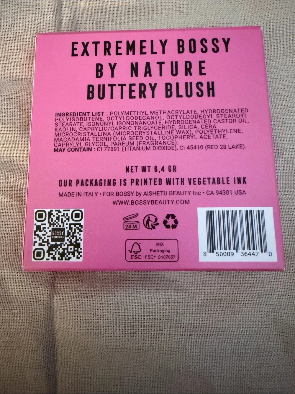 Bossy brand cosmetics