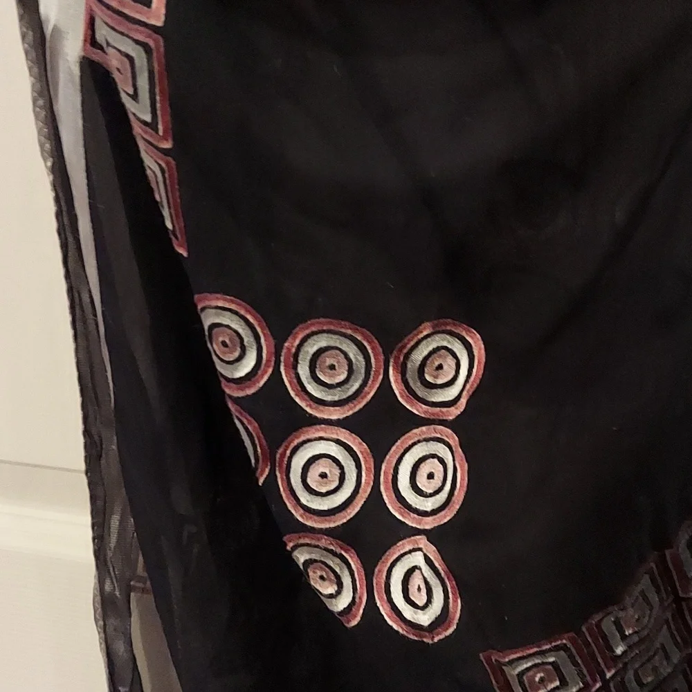 Geometric Print Silk Scarf‎ 20x67