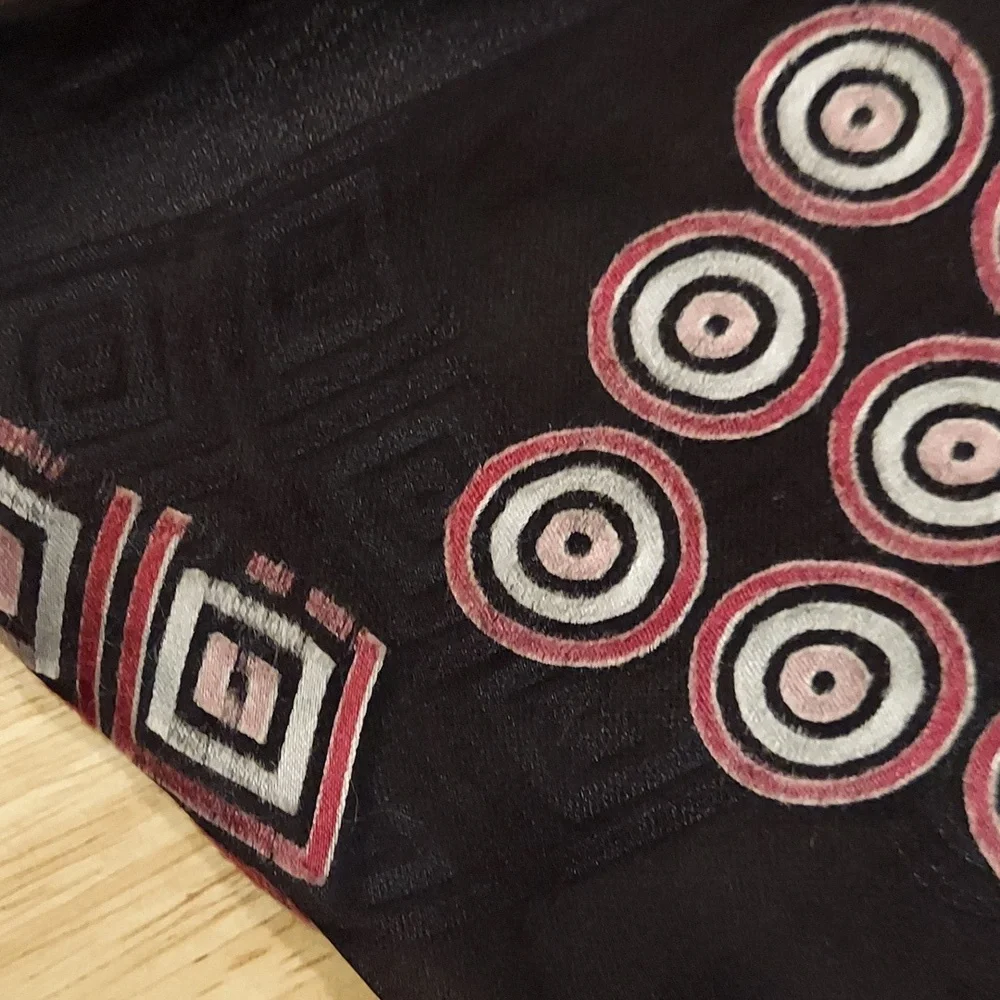 Geometric Print Silk Scarf‎ 20x67