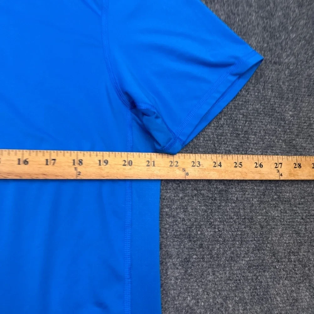 adidas techfit climalite T Shirt Mens Size Large Blue Athleisure‎ Crew Neck