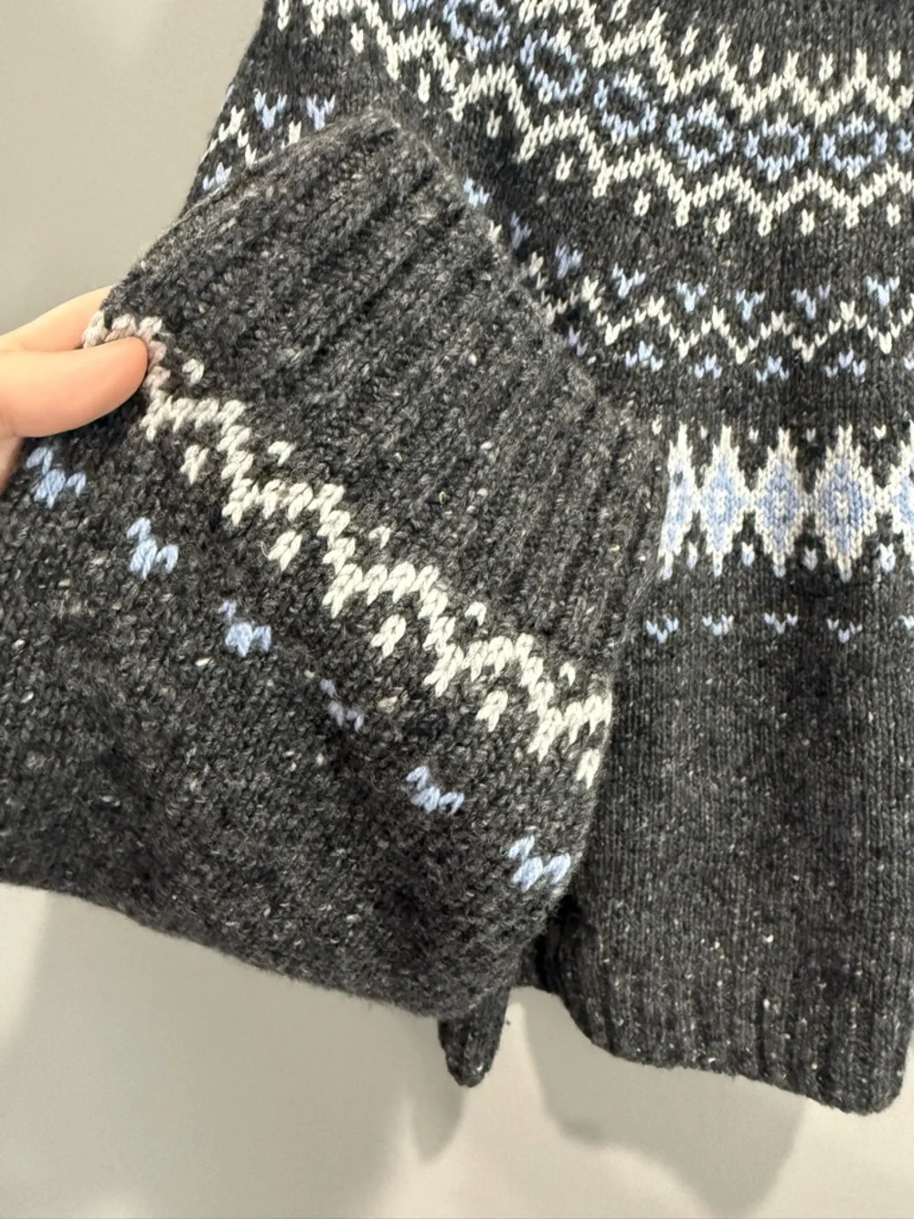 J. Crew cozy charcoal