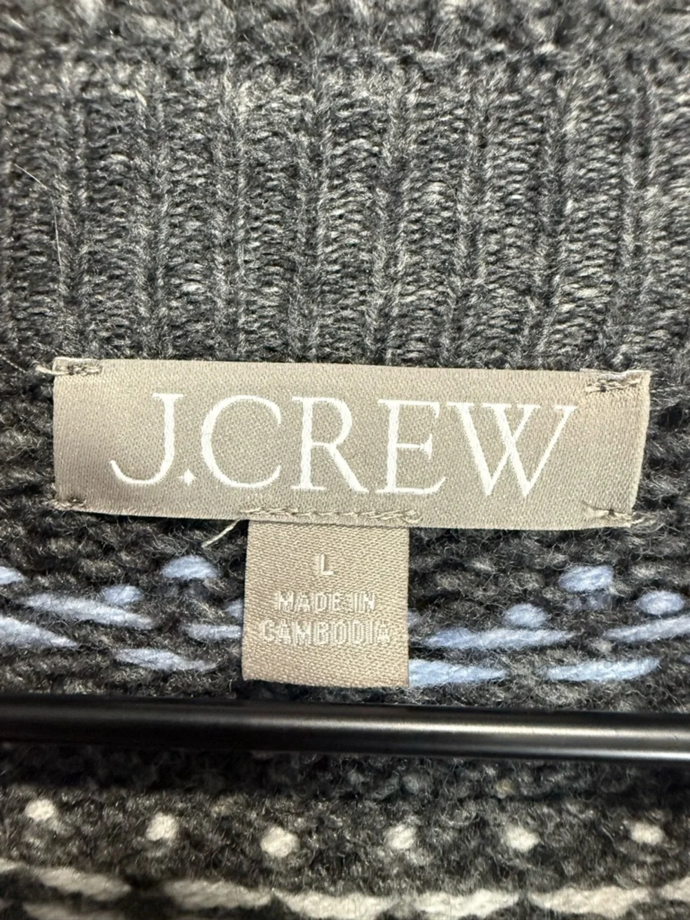 J. Crew cozy charcoal