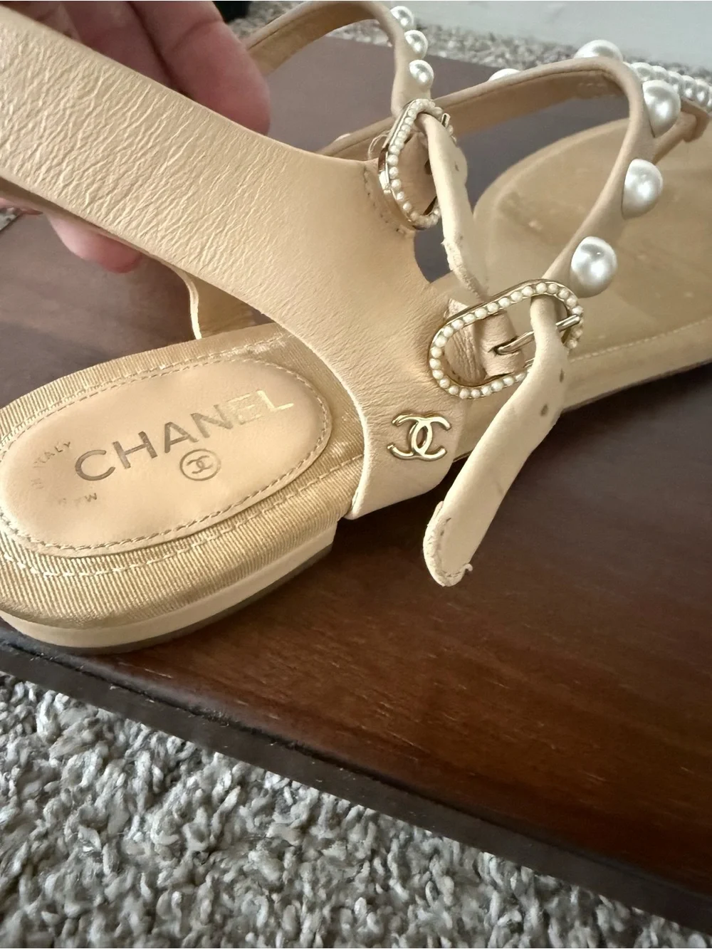 CHANEL sandals strap