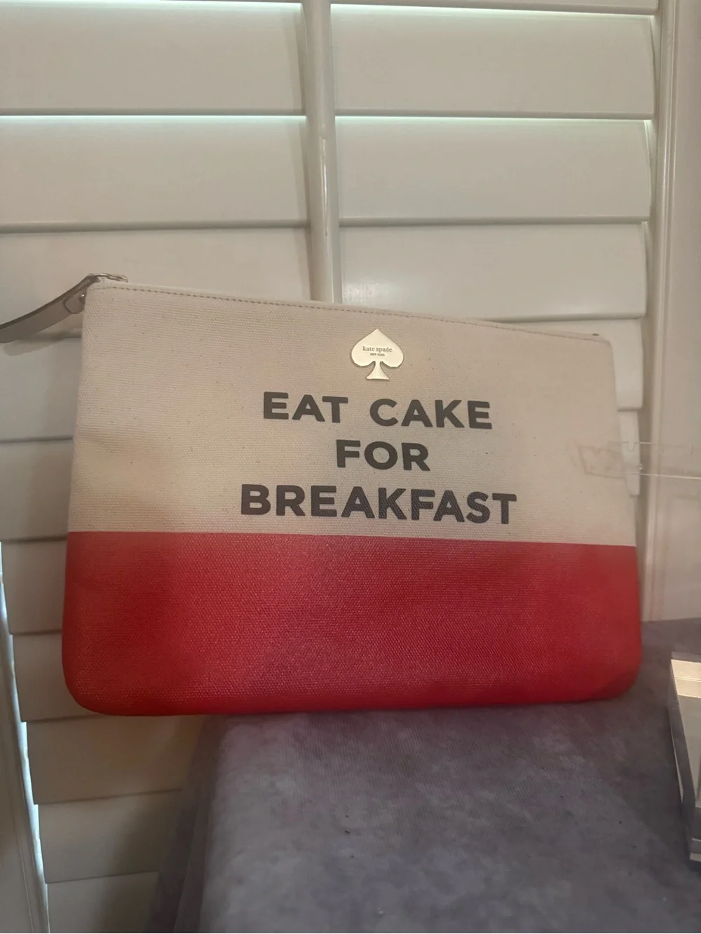 kate spade canvas pouch