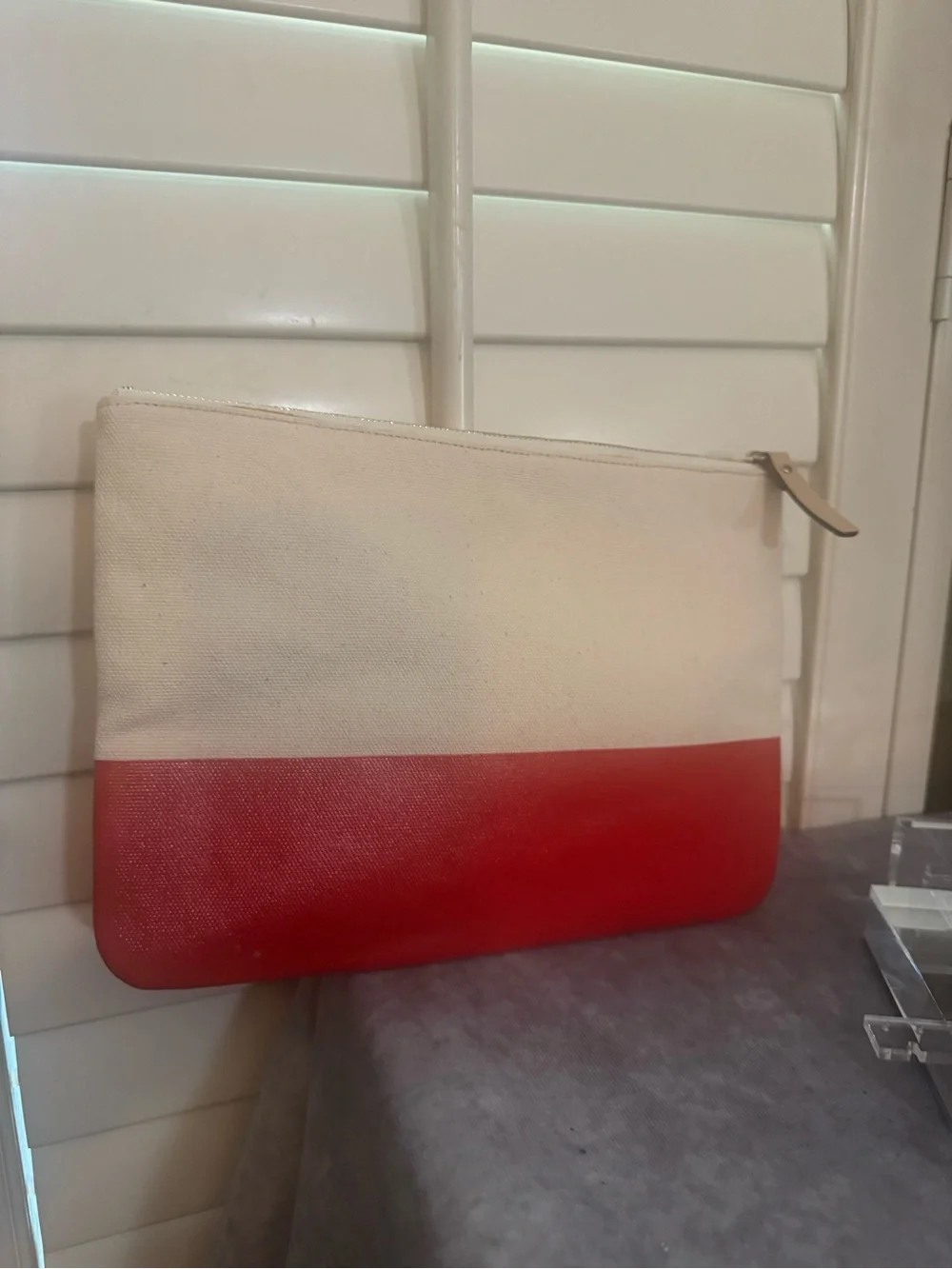 kate spade canvas pouch