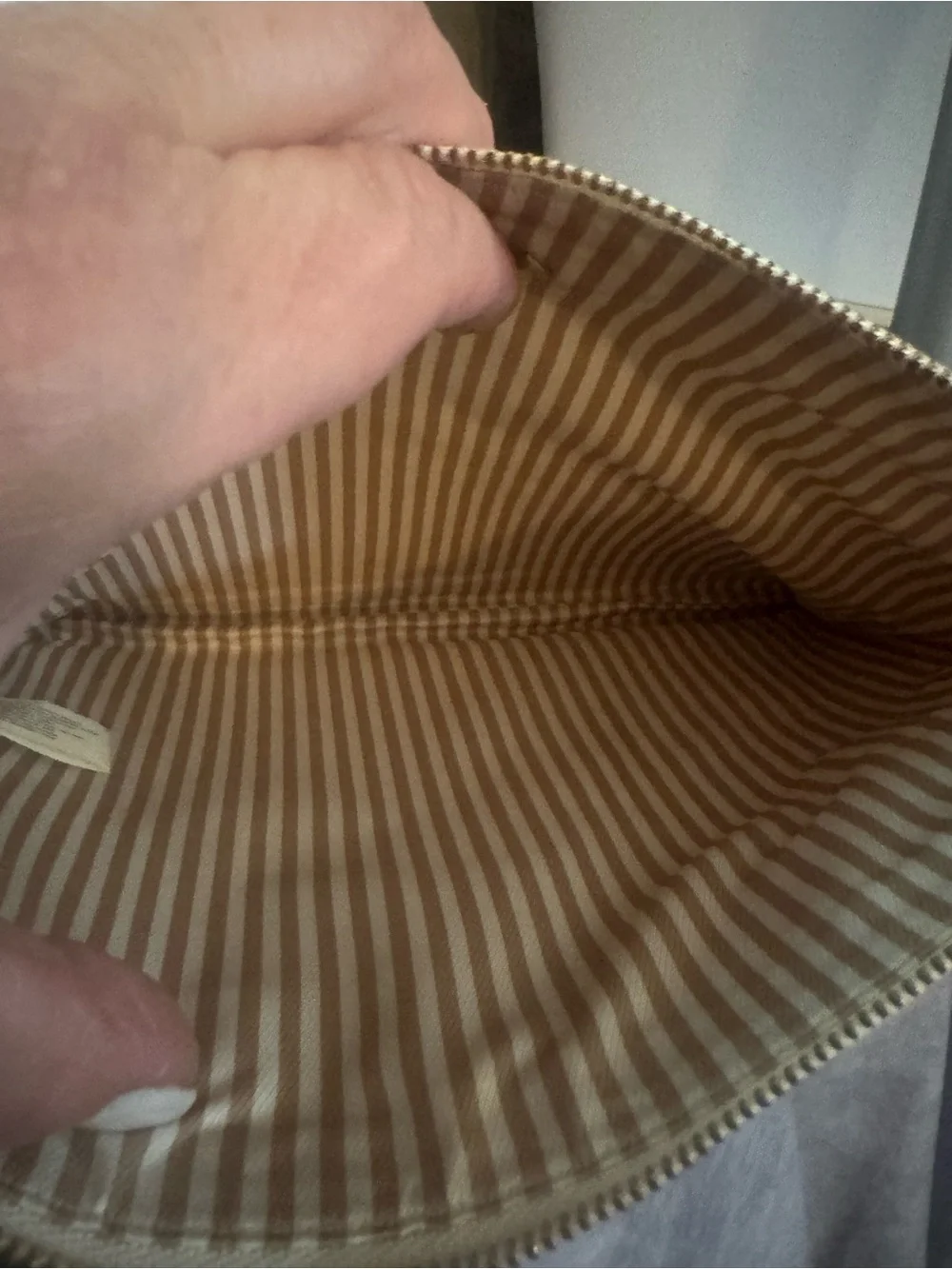 kate spade canvas pouch